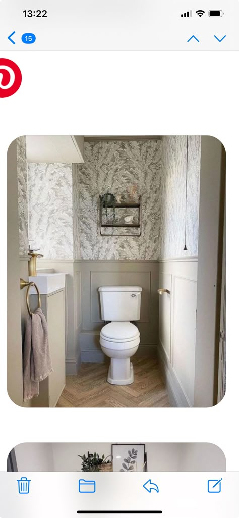 Small Wc Ideas Downstairs Loo, Small Toilet Ideas, Cloakroom Toilet Downstairs Loo, Understairs Toilet, Wc Ideas, House Renovation Design, Small Downstairs Toilet, Small Utility Room, Cloakroom Toilet