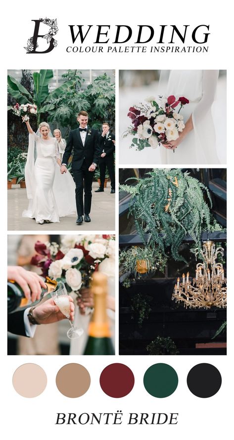 New Years Eve Wedding Color Scheme, Nye Wedding Colors, Moodboard Wedding Colour Palettes, New Years Eve Wedding Colors, Wedding Pallet Ideas Colour Schemes, New Year’s Eve Wedding, February Wedding Colors, December Wedding Colors, Bridesmaid Color