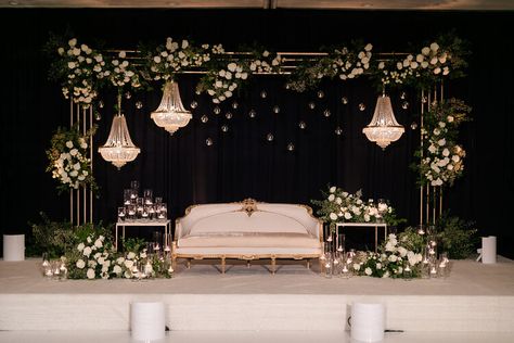 Indoor Wedding Stage Decorations, Indoor Stage Decoration, Backdrop For Reception, Luxury Wedding Stage Decoration, Reception Backdrop Wedding, Wedding Stage Backdrop Receptions, Indoor Stage Decorations Wedding, Wedding Floor Decoration, Indoor Decorations Wedding