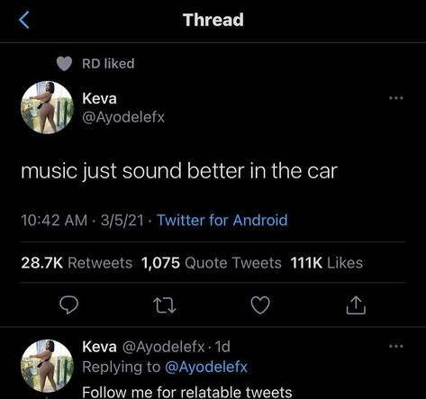 Car Tweets, Driving Tweets, Driving Me Crazy Quotes, Driving And Music Quotes, Quotes About Driving Cars Thoughts, Driving Memes, Word Quotes, Car Rides, Sounds Good