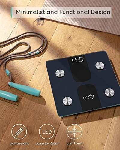 Amazon.com: eufy Smart Scale C1 with Bluetooth, Body Fat Scale, Wireless Digital Bathroom Scale, 12 Measurements, Weight/Body Fat/BMI, Fitness Body Composition Analysis, Black/White, lbs/kg: Health & Personal Care Body Composition Analysis, Fitbit App, Body Scale, Google Fit, Body Fat Scale, Smart Scale, Apple Health, Health Trends, Weight Scale