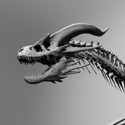 ArtStation - Explore Dragon Skeleton Drawing, Hydra Tattoo, Skeletal Dragon, Bone Dragon, Artstation Explore, Dragon Skeleton, Skull Dragon, Types Of Dragons, Dragon Bones