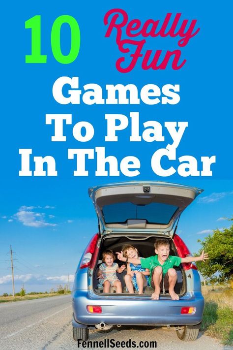 Traveling with kids? Here are fun games to play with kids in the car. Great road trip games for kids! Car Ride Games, Road Trip Games For Kids, Fun Car Games, Car Games For Kids, Fun Games To Play, Trip Games, Games To Play With Kids, Road Trip Activities, Road Trip Games