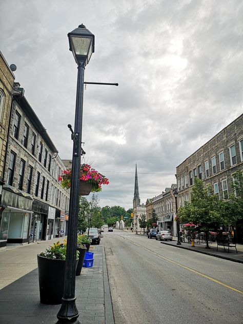 Ontario Canada pequena cidade Ontario Canada, Cambridge, Ontario, Lamp Post