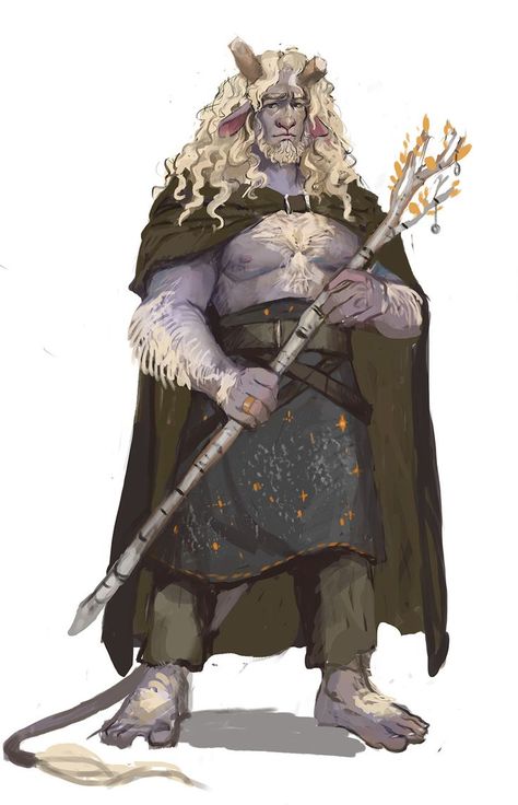 Old Firbolg, Circle Of Stars Druid, Stars Druid, Dnd Party, Dungeons And Dragons Races, Dnd Druid, Dnd Races, Dnd Dragons, Fantasy Races