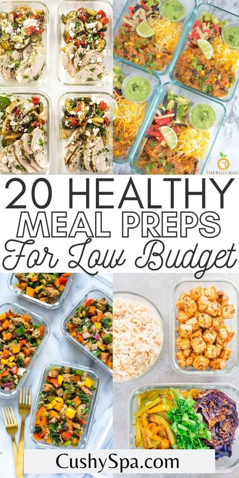 Meal Prep Budget Healthy, Budget Meal Prep For The Week, Cheap And Easy Meal Prep For The Week, Healthy Meal Prep Budget, Healthy Meal Prep For The Week On A Budget, High Protein Meal Prep On A Budget, Budget Diet Meal Plan, Healthy Lunch Ideas On A Budget, Non Boring Meal Prep