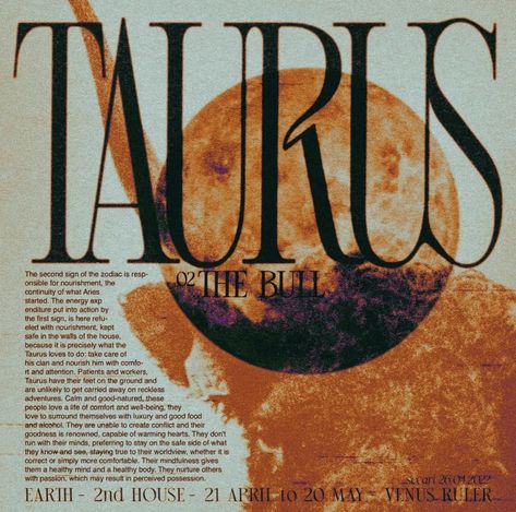 Sun In Taurus, Taurus Art, Taurus Bull, Sun Aesthetic, Beauty And The Beat, Taurus Quotes, Taurus Love, Taurus Woman, Poster Room