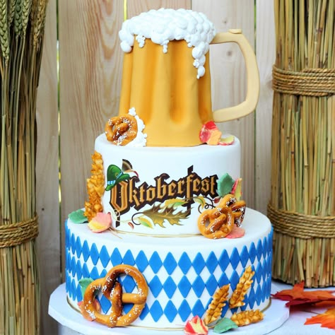 plan an Oktoberfest party complete with a DIY Pretzel stand... Oktoberfest Cake Ideas, Oktoberfest Themed Birthday Party, Oktoberfest Birthday Cake, Oktoberfest Birthday Party, Oktoberfest Kids Party, Oktoberfest Cake, October Fest Party Ideas, Octoberfest Party Ideas, Pretzel Stand