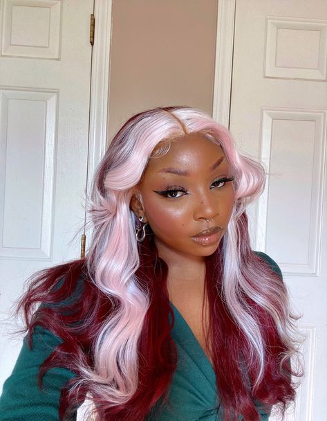 Md Hairstyles, Wig Ideas, Fairy Hair, Dyed Hair Inspiration, Pretty Hair Color, Dope Hairstyles, Front Lace Wigs Human Hair, Hair Dye Colors, Hair Inspiration Color