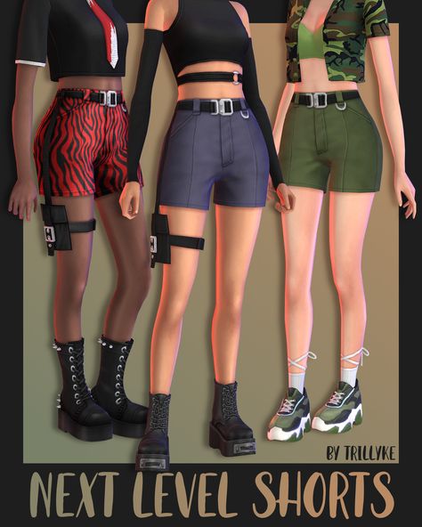 Sims 4 Cc Folder, Sims 4 House Design, Sims 4 Dresses, Sims4 Clothes, Female Shorts, Sims 1, Sims 4 Cas, Sims 4 Cc Finds, Sims 4 Clothing