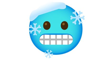 Freezing Emoji, Gritted Teeth, Cold Face, Blue Emoji, Face Emoji, Blue Face, Winter Images, 3d Photo, Widget Icon