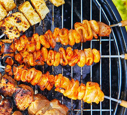 Make our sizzling seafood skewers on a barbecue and add your favourite marinade. We have ideas for three flavour-packed glazes The post Squid & prawn skewers appeared first on BBC Good Food Middle East. Leftover Lamb Curry, Seafood Skewers, Slow Roasted Ribs, Prawn Skewers, Chicory Salad, Pork Skewers, Pizza And Beer, Prawn Recipes, Lamb Curry