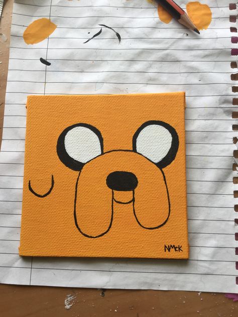 #jake #adventuretime #jakepainting #painting #acrylic #acrylicpainting #adventuretimepainting #fin&jakepainting Jake From Adventure Time, Jake Adventure Time, Trippy Painting, Cool Pencil Drawings, Cute Canvas Paintings, Time Painting, Canvas Painting Designs, Cute Canvas, Creative Painting