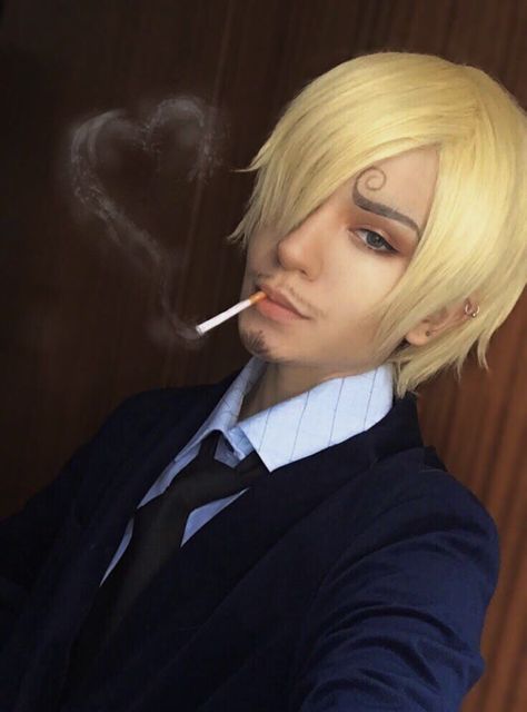 One Piece Sanji Vinsmoke cosplayed by BOHO ~.~ Cosplay Sanji, Sanji Cosplay, One Piece Sanji, One Piece Cosplay, Sanji Vinsmoke, Vinsmoke Sanji, Cosplay Inspo, Cosplay Makeup, K K