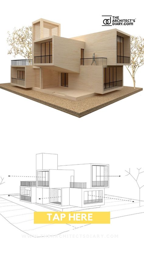 Modern Architectural Design, Models Of Buildings, Model Making Architecture, Modern Village, Connected Houses, Modern House Architecture Design, Modern Family Home, Cohousing Architecture Projects, Mixed Use Housing Architecture