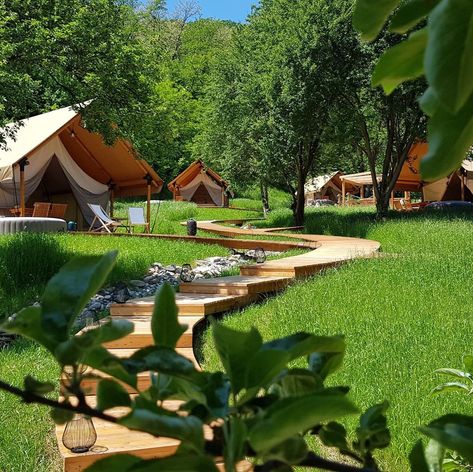 Vineyard Glamping in Slovenia shared a post on Instagram: “Welcome to our green paradise.💚 A luxury glamping resort at the foot of its own vineyard. 🍇🤩” • Follow their account to see 687 posts. Forest Resort, Glamping Resorts, Luxury Glamping, Glamping Site, Tent Design, Luxury Camping, Camping Glamping, Backyard Living, Farm Stay