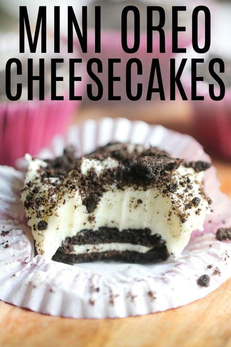 Smore Cheesecake No Bake, Oreo Cheesecake Cups, Oreo Cheesecake Cupcakes, Mini No Bake Cheesecake, Wine Walk, Oreo Cheesecake Bites, Mini Oreo Cheesecake, Cream Cheese Oreo, Oreo Cheesecake Recipes