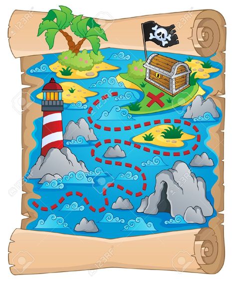 Webquest Creator 2 Nautical Mural, Treasure Maps For Kids, Pirate Activities, Pirate Treasure Maps, Pirate Crafts, Pirate Kids, Maps For Kids, Pirate Art, Pirate Day