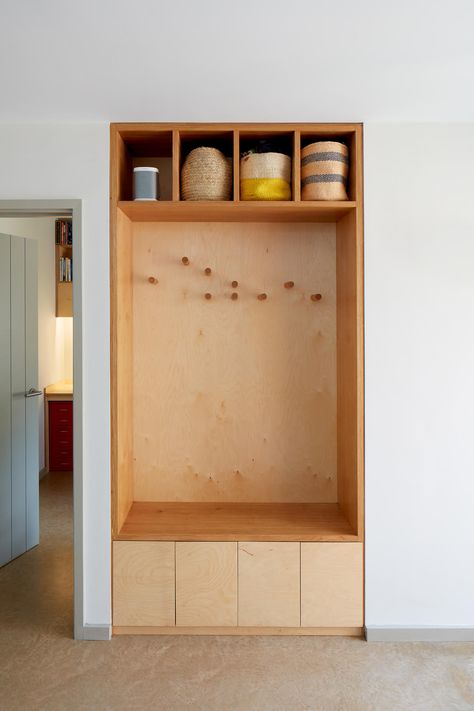 Hallway Storage, Boot Room, Wooden Shelf, Smart Storage, Built In Wardrobe, Mud Room, Cozy Living Rooms, Built Ins, Joinery