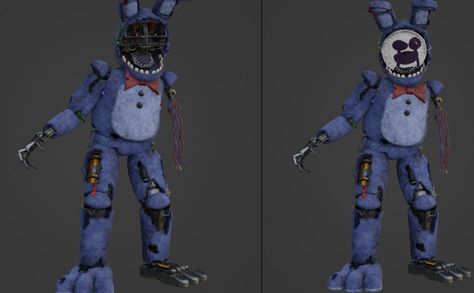 Fnaf Stylized Animatronics, Fnaf Stylized, Fnaf Models, Withered Bonnie, Fnaf Animatronics, Fnaf Photos, Fnaf Coloring Pages, Random Crafts, Chuck E Cheese