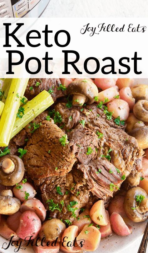 Roast Beef Dinner Sides, Keto Roast Beef, Keto Pot Roast, Keto Roast, Roast Beef Dinner, Chuck Roast Recipes, Low Carb Low Fat Recipes, Keto Beef Recipes, Best Low Carb Recipes