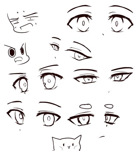 Anime Men Eyes Drawing, Chibi Eyes Male, How To Draw Anime Eyes Male, Eye Tutorial Drawing Male, Guy Eyes Drawing Reference, Eyes Male Reference, Mha Eyes Base, Boy Eyes Sketch, Anime Eyes Men