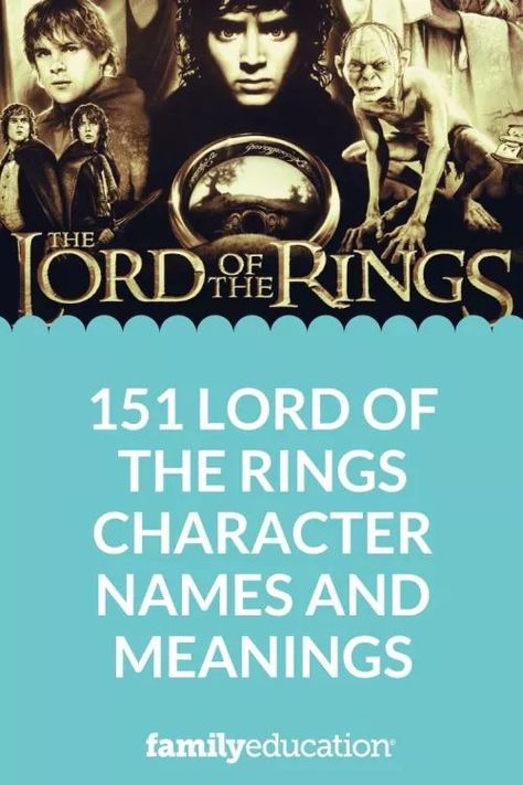 Looking for unique baby names inspired by "Lord of the Rings"? Explore our list of the best "Lord of the Rings" baby names for your little one. #babynameideas Lord Of The Rings Characters Names, Tolkien Names, Lord Of The Rings Names, Lord Of The Rings Baby, Elvish Names, Unusual Boy Names, Lotr Characters, Norse Names, Names And Meanings