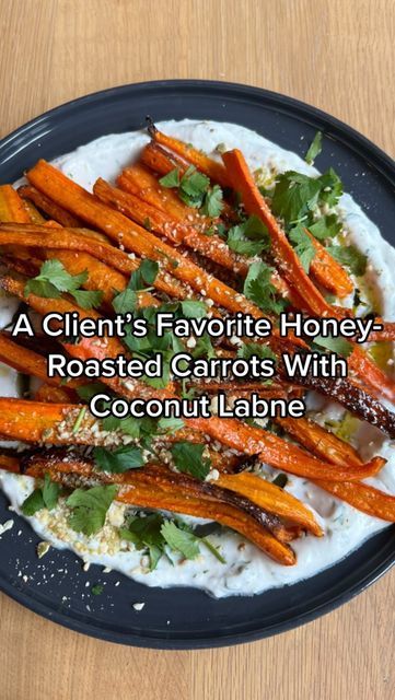 Chef Bae on Instagram: "Here is the Honey-Glazed Carrots with Coconut Labne recipe from my most recent day in the life of a private chef video! These are a client favorite. For the Coconut Labne: 1 cup unsweetened coconut yogurt 2T lemon juice 1t good EVOO Garlic powder, cumin, paprika, za’atar, onion powder, sea salt & black pepper, to taste For the Carrots: 1 lb. carrots, sliced into equal strips 3T good olive oil 3T honey 1t cumin, paprika & coriander Sea salt & black pepper, to taste For the Chef Bae Recipes, Erewhon Recipes, Chef Bae, Chef Video, Honey Glazed Carrots, Honey Roasted Carrots, Dinner Plans, Honey Glazed, Za Atar