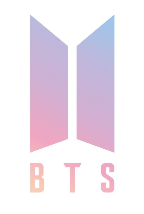 Bts Logo, Bts, Purple, Pink, Blue