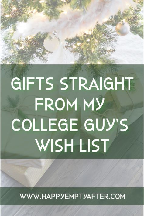 Do you still need last minute gift ideas for your college guy? These ideas are straight from my son's wish list! Best Gifts For College Boys, College Guy Gift Ideas, College Gift Ideas For Guys, College Boy Christmas Gifts, College Gift Guide, College Guy Gifts, Gifts For College Boys, Last Minute Gift Ideas, College Guys