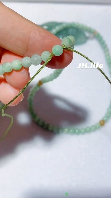 JH.Life on Instagram: "How to make end knot for beads necklace with single cord 
Shop link in bio @jinhong_life" End Knot, S Hook, Beads Necklace, Crystal Beads, Link In Bio, Knot, Beaded Necklace, Beads, Crystals