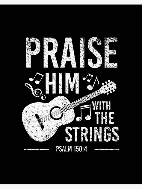 Psalms 150:4 Event Wall, Guitar Pic, Bible Artwork, Psalm 150, Church Branding, Christian Graphic Design, Christian Scriptures, Promise Keeper, In His Image