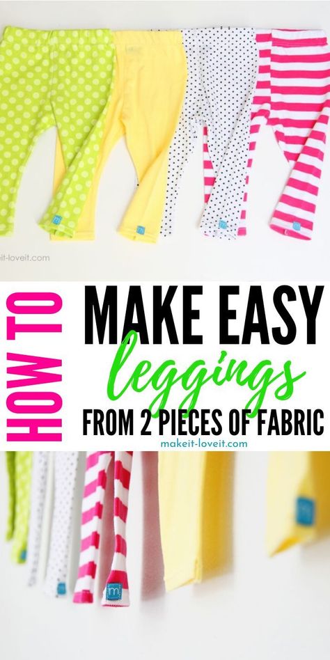 Diy Leggings Pattern, Girls Leggings Pattern, Sewing Leggings, Diy Leggings, Toddler Sewing Patterns, Ellie Mae, Toddler Patterns, Kids Clothes Patterns, Hand Sewing Projects