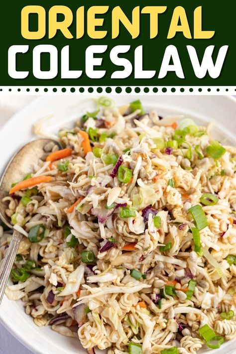 Asian Slaw With Ramen Noodles, Chinese Slaw, Ramen Noodle Slaw, Coleslaw With Ramen Noodles, Ramen Coleslaw, Ramen Cabbage Salad, Asian Coleslaw Recipe, Asian Slaw Recipe, Themed Meals