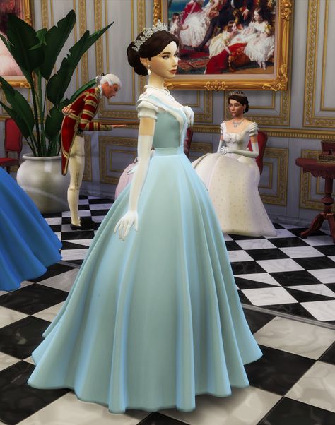 Sims 4 Cc Maxis Match Ballgown, Sims 4 Cc Princess Dresses Patreon, 1860s Sims 4 Cc, Sims4 Royalty Cc, Sims 4 Cc Princess Patreon, Royal Dresses Sims 4, Sims 4 Poofy Dress, Sims 4 Modern Royal Cc, Sims 4 Modest Dress