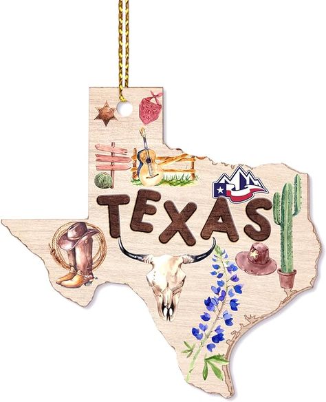 Amazon.com: MeMate Texas Ornaments, Texas Christmas Ornament for Couples Newlyweds Family Friends Neighbors - Texas Wooden Keepsake Holiday Decorations Housewarming for Relatives, Colleagues : Home & Kitchen Friends On Christmas, Texas Christmas Ornaments, Gifts For Neighbors, Texas Ornaments, Texas Christmas, Wood Christmas Ornaments, Christmas Keepsakes, Neighbor Gifts, Christmas Decorations Rustic