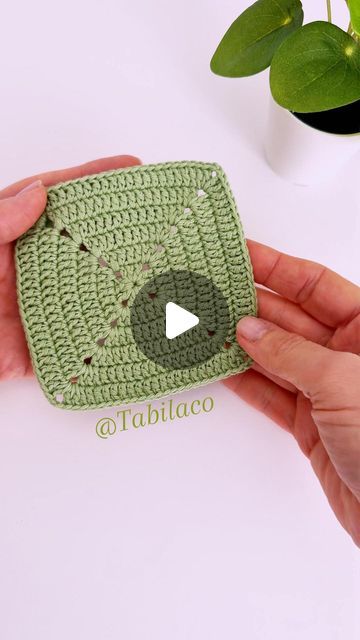 Crochet Square Tutorial Videos, Crochet Basic Granny Square, Sac Granny Square, Granny Square, Square, Crochet, Color