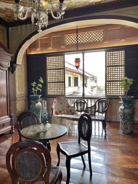 Casa Manila, Intramuros Renovation: Exclusive Interview With Arch. J. Anton Mendoza | Tatler Asia Traditional Filipino Interior Design, Intramorus Manila, Historical Philippines, Casa Manila, Modern Filipino Interior, Filipino Interior, Comfy Nook, Filipino Home, Filipino Interior Design