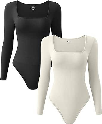 Elegante Y Chic, Square Neck Long Sleeve, Shapewear Bodysuit, Fame Dr, Long Torso, Ribbed Bodysuit, Women's Shapewear, Womens Bodysuit