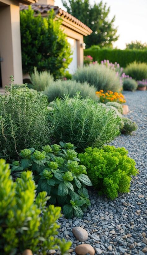 23 Drought Tolerant Landscape Front Yard Ideas Gravel Landscaping Front Yard, California Drought Tolerant Landscape, Gravel Landscaping Around House, Texas Backyard Landscaping, Gravel Front Yard, Drought Tolerant Landscape Front Yard, Landscape Front Yard, Front Yard Ideas, Drought Resistant Landscaping