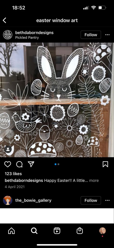 Easter Window Drawing, Spring Window Painting Ideas, Easter Window Art, Easter Window Painting, Window Drawings, Easter Window Display, Painting Windows, Spring Windows, Easter Window Decorations