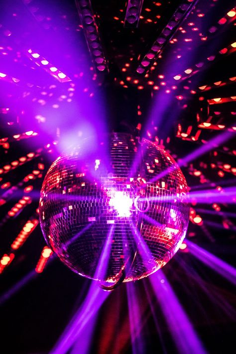 Disco Rave, Ysl Party, Aesthetic Disco Ball, Neon Disco, Disco Balls Background, Disco Lights Aesthetic, Disco All Background, Disco Ball Asthetics, Purple Disco Ball Aesthetic