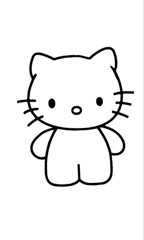 Hello Kitty Paper Dolls Free Printable, Paper Duck Hello Kitty, Hello Kitty Printable, Printable Color Pages, Hello Kitty Paper, Valentine Doodle, Hello Kitty Colouring Pages, Hello Kitty Printables, Paper Duck