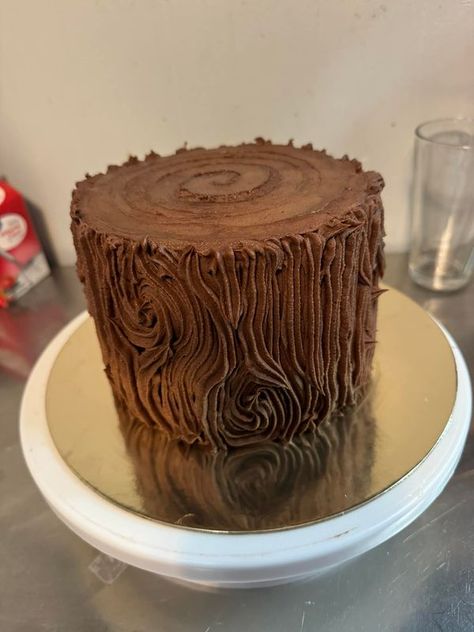 Cake Recipes 101 | Got asked to do a tree stump for a smash cake | Facebook Chocolate Tree Stump Cake, Tree Stump Birthday Cake, Tree Trunk Cake, Stump Cake, Tree Stump Cake, Chocolate Tree, Log Cake, Cake Lover, Cute Birthday Cakes