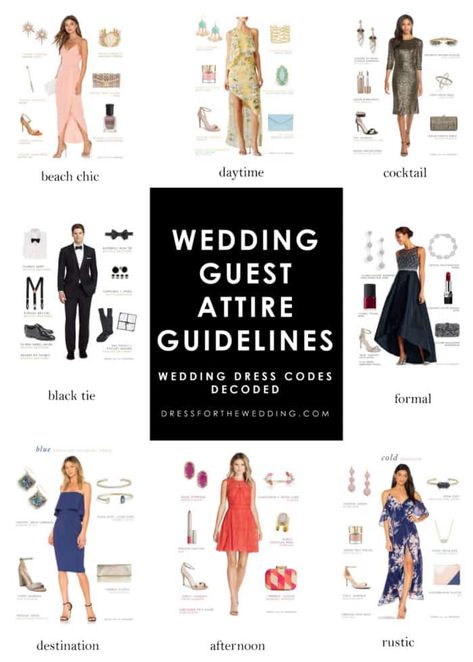 Wedding Dress Codes, Dress Etiquette, Attire Guide, Formal Wedding Attire, How To Dress For A Wedding, Wedding Guest Attire, Formal Dress Code, Semi Formal Wedding, Formal Wedding Guests