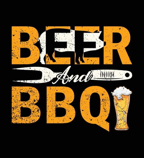 BEER ABD BBQ T-SHIRT DESIGN. Beer T Shirt Design, Latte Art Video, Pub Ideas, Texas Beer, Grill Logo, Bbq Shirt, Beer Art, Shirt Prints, Vector Sketch