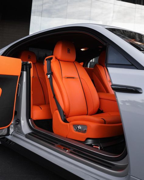 Orange Car Interior, Lexus Interior, Lexus Isf, Orange Car, Grey Car, Cool Car Accessories, Bmw X5 E70, Orange Interior, Grey Exterior