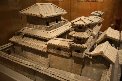 han dynasty pottery palace, china Han Dynasty Architecture, Han Dynasty Art, The Han Dynasty, Architectural Models, Han Dynasty, Historical Painting, Chinese History, Chinese Architecture, Chinese Ceramics