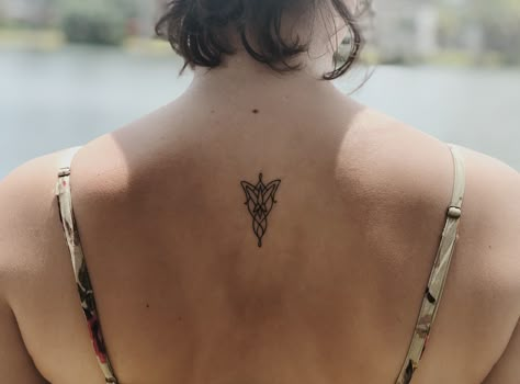 Lotr Tattoo Evenstar, Lord Of The Rings Tattoo Evenstar, Arwen's Necklace Tattoo, Lotr Evenstar Tattoo, Tiny Lord Of The Rings Tattoo, Tiny Lotr Tattoo, Arwen Evenstar Tattoo, Arwen Necklace Tattoo, Light Of Elendil Tattoo