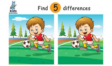 Spot 5 Differences Between Two Pictures Printable - Find the difference cartoon - Free printable spot the difference puzzles for kids Find The Difference Pictures Kids, B And D Confusion, Garden Ideas Kids, Kids Games Room, Games Ideas For Kids, Spot The Difference Kids, Spot The Difference Printable, Kids Garden Ideas, Find The Difference Pictures